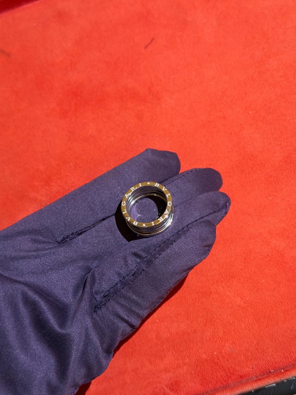 100% Authentic Bvlgari B.zero1 Ring 18k white gold